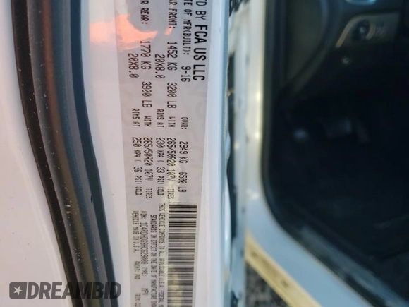 2017 Dodge Durango GT with VIN 1C4RDHDG9HC629008, listed as a Copart auction lot 52347305 with 138,752 mi miles and Salvage Title. Bid and sale history available at DreamBid. Image 14.