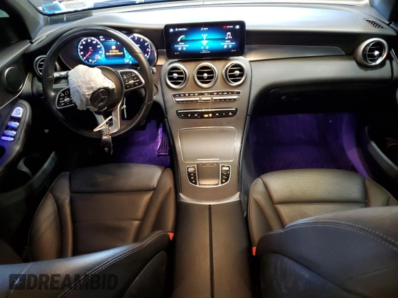 2022 Mercedes-Benz GLC 300 with VIN W1N0G8EB0NV378147, listed as a Copart auction lot 53201525 with 46,630 mi miles and Salvage Title. Bid and sale history available at DreamBid. Image 8.