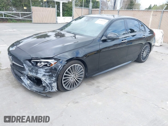 2022 Mercedes-Benz C 300 with VIN W1KAF4GBXNR037485, listed as a IAAI auction lot 41901915 with 36,504 mi miles and . Bid and sale history available at DreamBid. Image 6.