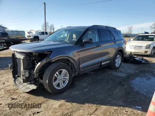 2022 Ford Explorer XLT with VIN 1FMSK8DH1NGC04091, listed as a Copart auction lot 47615635 with 18,669 mi miles and Salvage Title. Bid and sale history available at DreamBid. Image 1.