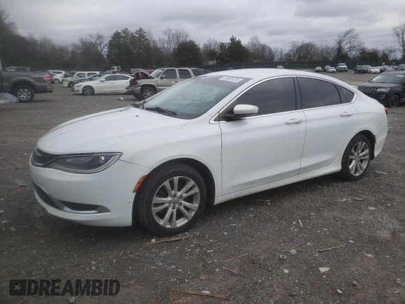 2016 Chrysler 200 Limited with VIN 1C3CCCAB1GN101832, listed as a Copart auction lot 41592025 with 172,276 mi miles and Salvage Title. Bid and sale history available at DreamBid. Image 1.