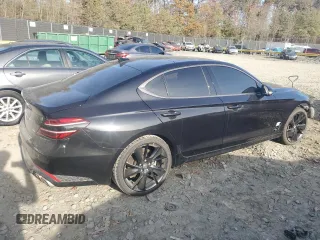 2023 Genesis G70 2.0T with VIN KMTG34TA5PU115666, listed as a Copart auction lot 78907334 with 19,747 mi miles and Salvage Title. Bid and sale history available at DreamBid. Image 3.
