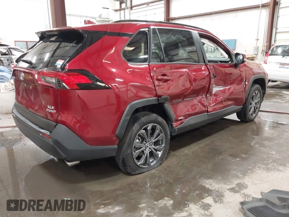 2023 Toyota RAV4 Hybrid XLE Premium with VIN JTMB6RFV4PD116495, listed as a IAAI auction lot 42588604 with 24,258 mi miles and . Bid and sale history available at DreamBid. Image 4.