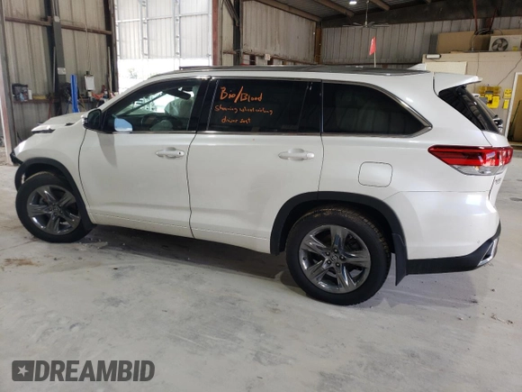 2019 Toyota Highlander Limited z VIN 5TDDZRFH1KS729004, wystawiony jako Copart lot #58859605 z przebiegiem 51 985 mil mil oraz Szkoda całkowita • Salvage title. Historia ofert i sprzedaży dostępna na DreamBid. Obrazek 2.