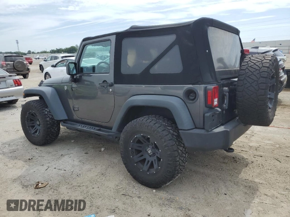 2018 Jeep Wrangler Sport S with VIN 1C4AJWAG7JL916447, listed as a Copart auction lot 55484475 with 55,136 mi miles and Salvage title. Bid and sale history available at DreamBid. Image 2.