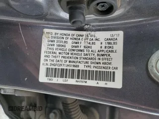 2018 Honda Civic EX с VIN 2HGFC2F71JH519669, выставлен на аукционе Copart как лот 47283725 с пробегом 130 590 миль миль и Списание • Salvage title. История ставок и продаж доступна на DreamBid. Изображение 15.