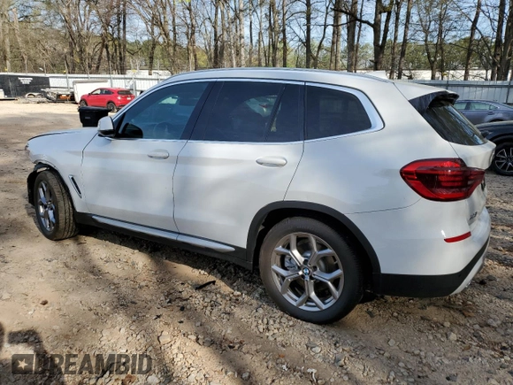 2020 BMW X3 xDrive30i z VIN 5UXTY5C01L9B77351, wystawiony jako Copart lot #50784525 z przebiegiem 58 606 mil mil oraz Szkoda całkowita • Salvage title. Historia ofert i sprzedaży dostępna na DreamBid. Obrazek 2.
