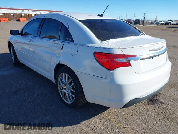 2012 Chrysler 200 LX with VIN 1C3CCBAB4CN317548, listed as a IAAI auction lot 41215213 with 140,497 mi miles. Bid and sale history available at carsss.com. Image 3.