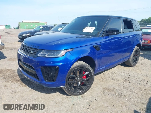 2021 Land Rover Range Rover Sport SVR with VIN SALWZ2RE4MA781110, listed as a IAAI auction lot 42143199 with 26,473 mi miles and . Bid and sale history available at DreamBid. Image 17.