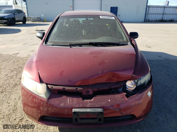 2006 Honda Civic Sdn DX-G with VIN 2HGFA16386H015981, listed as a Copart auction lot 86630894 with 268,993 mi miles and Salvage Title. Bid and sale history available at carsss.com. Image 5.