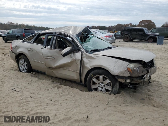 2005 Ford Five Hundred SEL with VIN 1FAFP241X5G160105, listed as a Copart auction lot 79487914 with 0 mi miles and Salvage Title. Bid and sale history available at carsss.com. Image 4.