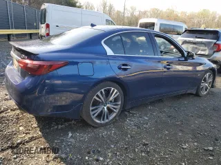 2018 Infiniti Q50 Luxe z VIN JN1EV7AP2JM356815, wystawiony jako Copart lot #51266755 z przebiegiem 70 384 mil mil oraz Szkoda całkowita • Salvage title. Historia ofert i sprzedaży dostępna na DreamBid. Obrazek 3.