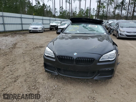 2018 BMW 6 Series 650i with VIN WBA6F5C55JD997212, listed as a Copart auction lot 42994084 with 54,748 mi miles. Bid and sale history available at carsss.com. Image 5.
