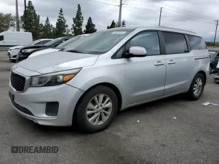 2015 Kia Sedona LX with VIN KNDMB5C17F6070646, listed as a Copart auction lot 56528444 with 231,095 mi miles and Salvage Title. Bid and sale history available at carsss.com. Image 1.