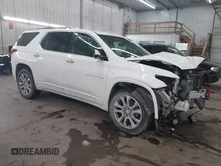 2020 Chevrolet Traverse Premier with VIN 1GNEVKKW9LJ220148, listed as a IAAI auction lot 41480192 with 69,290 mi miles. Bid and sale history available at carsss.com. Image 1.