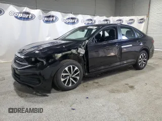 2024 Volkswagen Jetta S with VIN 3VW5M7BU5RM085170, listed as a Copart auction lot 61955735 with 23,150 mi miles and Clean title. Bid and sale history available at DreamBid. Image 1.