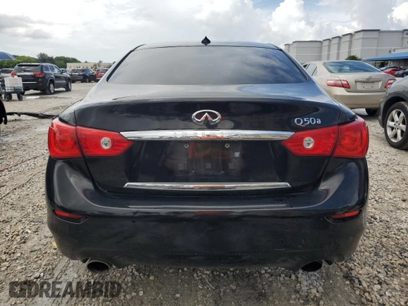 2015 Infiniti Q50 Sport with VIN JN1BV7AP2FM338924, listed as a Copart auction lot 64821585 with 104,907 mi miles and Clean title. Bid and sale history available at DreamBid. Image 6.