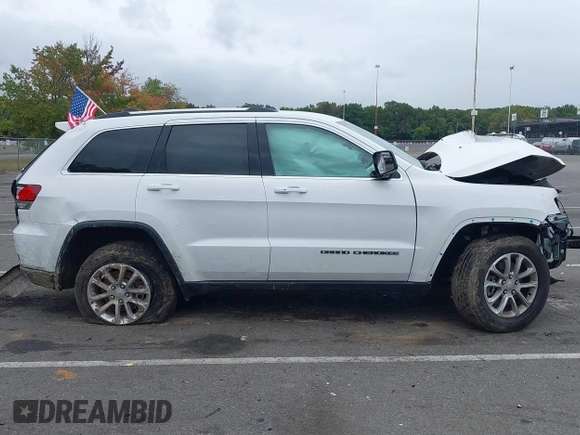 2021 Jeep Grand Cherokee Laredo X with VIN 1C4RJFAG9MC771869, listed as a IAAI auction lot 40444150 with 45,868 mi miles and . Bid and sale history available at DreamBid. Image 13.