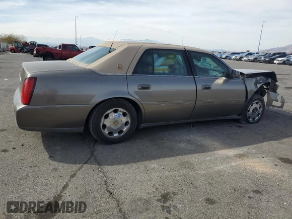 2002 Cadillac DeVille DHS z VIN 1G6KE57Y22U291523, wystawiony jako Copart lot #45711095 z przebiegiem 160 364 mil mil oraz Szkoda całkowita • Salvage title. Historia ofert i sprzedaży dostępna na DreamBid. Obrazek 3.