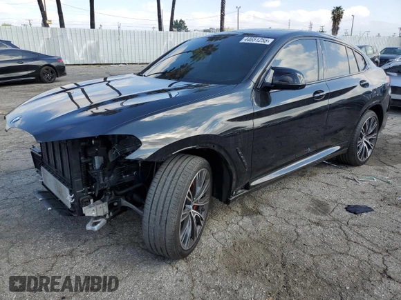 2023 BMW X4 M40i with VIN 5UX43DT0XP9R99758, listed as a Copart auction lot 44651255 with 20,105 mi miles and Salvage Title. Bid and sale history available at carsss.com. Image 1.
