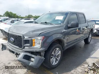 2018 Ford F-150 XL with VIN 1FTEW1EP4JFE22867, listed as a IAAI auction lot 42105313 with 185,175 mi miles and . Bid and sale history available at DreamBid. Image 2.