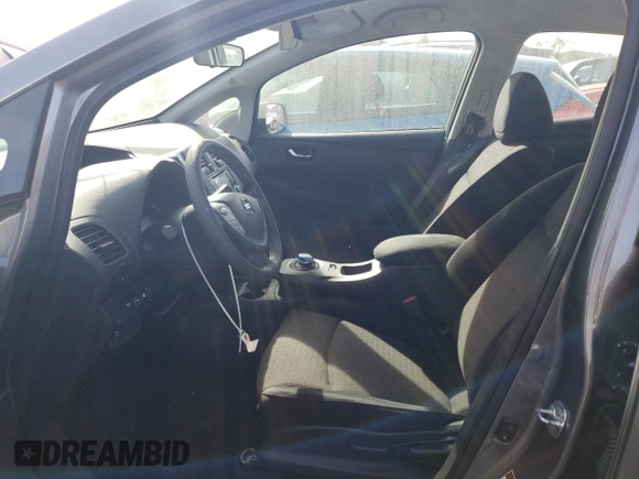 2016 Nissan LEAF S with VIN 1N4BZ0CP1GC313399, listed as a Copart auction lot 38595063 with 43,316 mi miles. Bid and sale history available at carsss.com. Image 7.