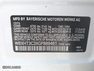 2016 BMW X1 xDrive28i with VIN WBXHT3C3XGP889461, listed as a IAAI auction lot 41757627 with 105,681 mi miles. Bid and sale history available at carsss.com. Image 9.