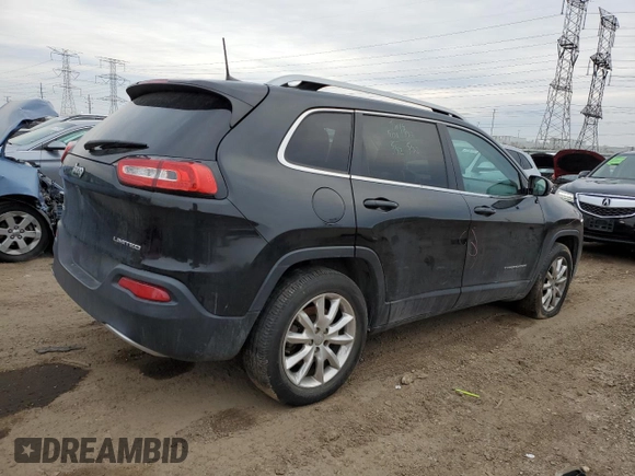 2016 Jeep Cherokee Limited with VIN 1C4PJMDB1GW328386, listed as a Copart auction lot 46660055 with 75,858 mi miles and Salvage Title. Bid and sale history available at DreamBid. Image 3.