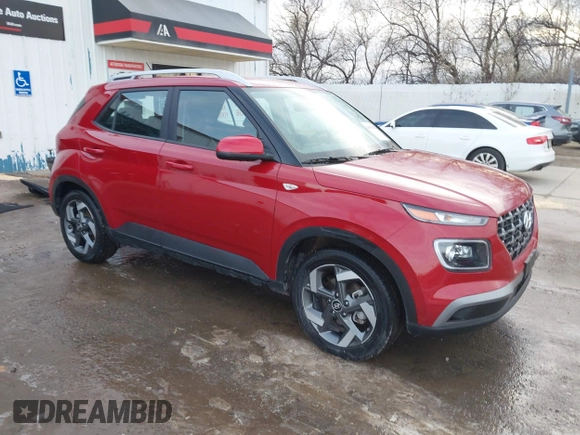 2023 Hyundai Venue SEL with VIN KMHRC8A35PU220898, listed as a IAAI auction lot 40873887 with 24,994 mi miles and . Bid and sale history available at DreamBid. Image 1.