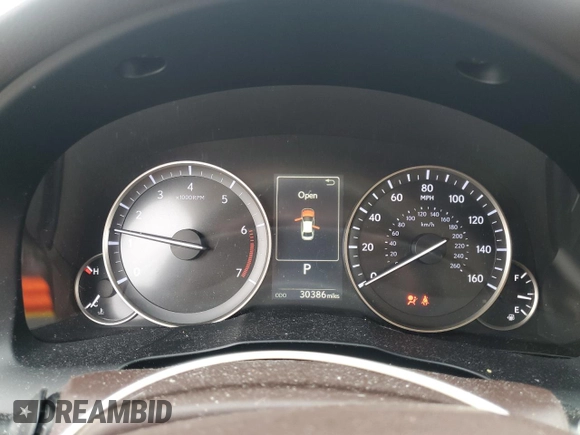 2016 Lexus ES 330 with VIN JTHBK1GG0G2232624, listed as a Copart auction lot 55597955 with 30,386 mi miles and Salvage title. Bid and sale history available at DreamBid. Image 9.