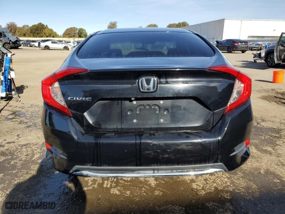 2020 Honda Civic Sedan LX with VIN 2HGFC2F69LH588376, listed as a Copart auction lot 46583955 with 86,680 mi miles and Clean Title. Bid and sale history available at carsss.com. Image 6.