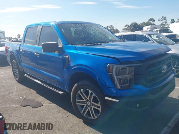 2021 Ford F-150 XL with VIN 1FTEW1EP7MFA55953, listed as a IAAI auction lot 42686431 with 38,873 mi miles and . Bid and sale history available at DreamBid. Image 1.
