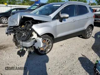 2019 Ford EcoSport Titanium z VIN MAJ3S2KE5KC253317, wystawiony jako Copart lot #54792115 z przebiegiem 78 276 mil mil oraz Szkoda całkowita • Salvage title. Historia ofert i sprzedaży dostępna na DreamBid. Obrazek 1.