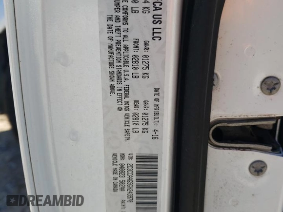 2016 Chrysler 300 Anniversary Edition with VIN 2C3CCAAG9GH243970, listed as a Copart auction lot 47400415 with 143,446 mi miles and Salvage Title. Bid and sale history available at DreamBid. Image 14.