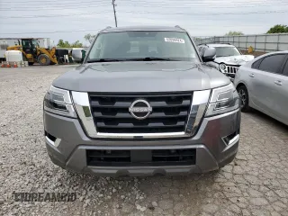 2022 Nissan Armada SV with VIN JN8AY2AD2N9678377, listed as a Copart auction lot 52096924 with 29,361 mi miles and Salvage Title. Bid and sale history available at carsss.com. Image 5.