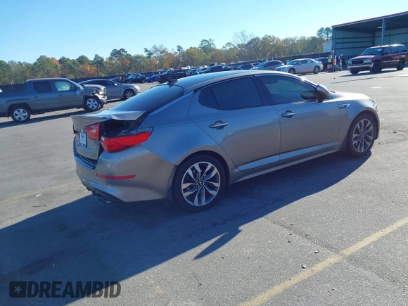 2015 Kia Optima SX Turbo with VIN 5XXGR4A66FG382167, listed as a IAAI auction lot 40951399 with 77,083 mi miles and . Bid and sale history available at DreamBid. Image 4.