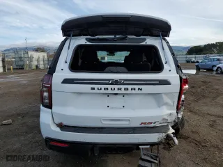 2024 Chevrolet Suburban RST with VIN 1GNSKEKDXRR364538, listed as a Copart auction lot 45136415 with 6,353 mi miles and Salvage Title. Bid and sale history available at carsss.com. Image 6.