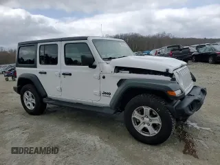 2022 Jeep Wrangler Unlimited Sport S with VIN 1C4HJXDG7NW150546, listed as a Copart auction lot 52297485 with 43,156 mi miles and Salvage title. Bid and sale history available at DreamBid. Image 10.