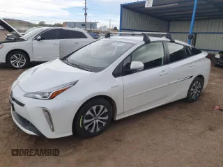 2022 Toyota Prius LE z VIN JTDL9MFU2N3035018, wystawiony jako Copart lot #54569875 z przebiegiem 48 881 mil mil oraz Szkoda całkowita • Salvage title. Historia ofert i sprzedaży dostępna na DreamBid. Obrazek 1.