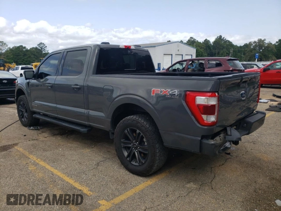 2021 Ford F-150 XL with VIN 1FTFW1ED0MFC98028, listed as a Copart auction lot 56652825 with 100,062 mi miles and Salvage title. Bid and sale history available at DreamBid. Image 2.
