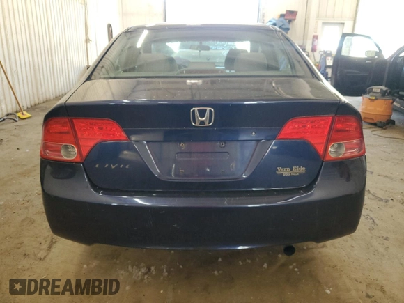 2008 Honda Civic LX with VIN 1HGFA16538L101125, listed as a Copart auction lot 55877955 with 191,387 mi miles and Non Repairable. Bid and sale history available at DreamBid. Image 6.