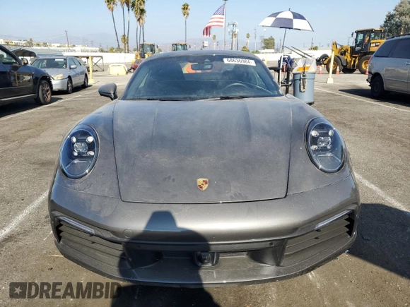 2024 Porsche 911 Carrera with VIN WP0AA2A9XRS207622, listed as a Copart auction lot 68636984 with 5,813 mi miles and Salvage Title. Bid and sale history available at carsss.com. Image 5.