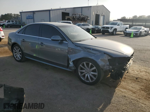 2014 Audi A4 Premium with VIN WAUAFAFL3EA016587, listed as a Copart auction lot 48958265 with 138,279 mi miles and Salvage Title. Bid and sale history available at carsss.com. Image 4.
