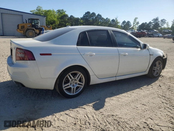 2008 Acura TL with VIN 19UUA66258A002263, listed as a Copart auction lot 53492635 with 100,815 mi miles and Salvage Title. Bid and sale history available at carsss.com. Image 3.