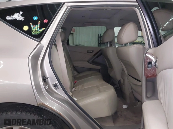 2009 Nissan Murano S with VIN JN8AZ18WX9W131685, listed as a IAAI auction lot 42130741 with 175,289 mi miles and . Bid and sale history available at carsss.com. Image 8.