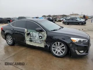 2016 Kia Cadenza Premium with VIN KNALN4D78G5221630, listed as a Copart auction lot 43749715 with 123,351 mi miles and Salvage Title. Bid and sale history available at carsss.com. Image 4.