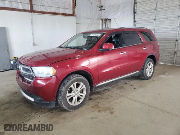 2013 Dodge Durango Crew with VIN 1C4RDJDG9DC602182, listed as a Copart auction lot 61784105 with 169,814 mi miles and Clean title. Bid and sale history available at DreamBid. Image 1.