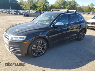 2018 Audi SQ5 Premium Plus with VIN WA1A4AFYXJ2069841, listed as a Copart auction lot 69450284 with 68,158 mi miles and Salvage Title. Bid and sale history available at DreamBid. Image 1.