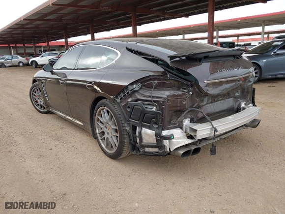 2011 Porsche Panamera Turbo with VIN WP0AC2A70BL090139, listed as a IAAI auction lot 41721430 with 65,160 mi miles. Bid and sale history available at carsss.com. Image 3.
