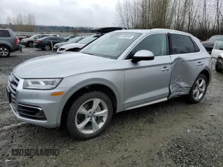 2020 Audi Q5 Premium Plus with VIN WA1BNAFY5L2081478, listed as a Copart auction lot 45564945 with 97,573 mi miles and Salvage Title. Bid and sale history available at carsss.com. Image 1.